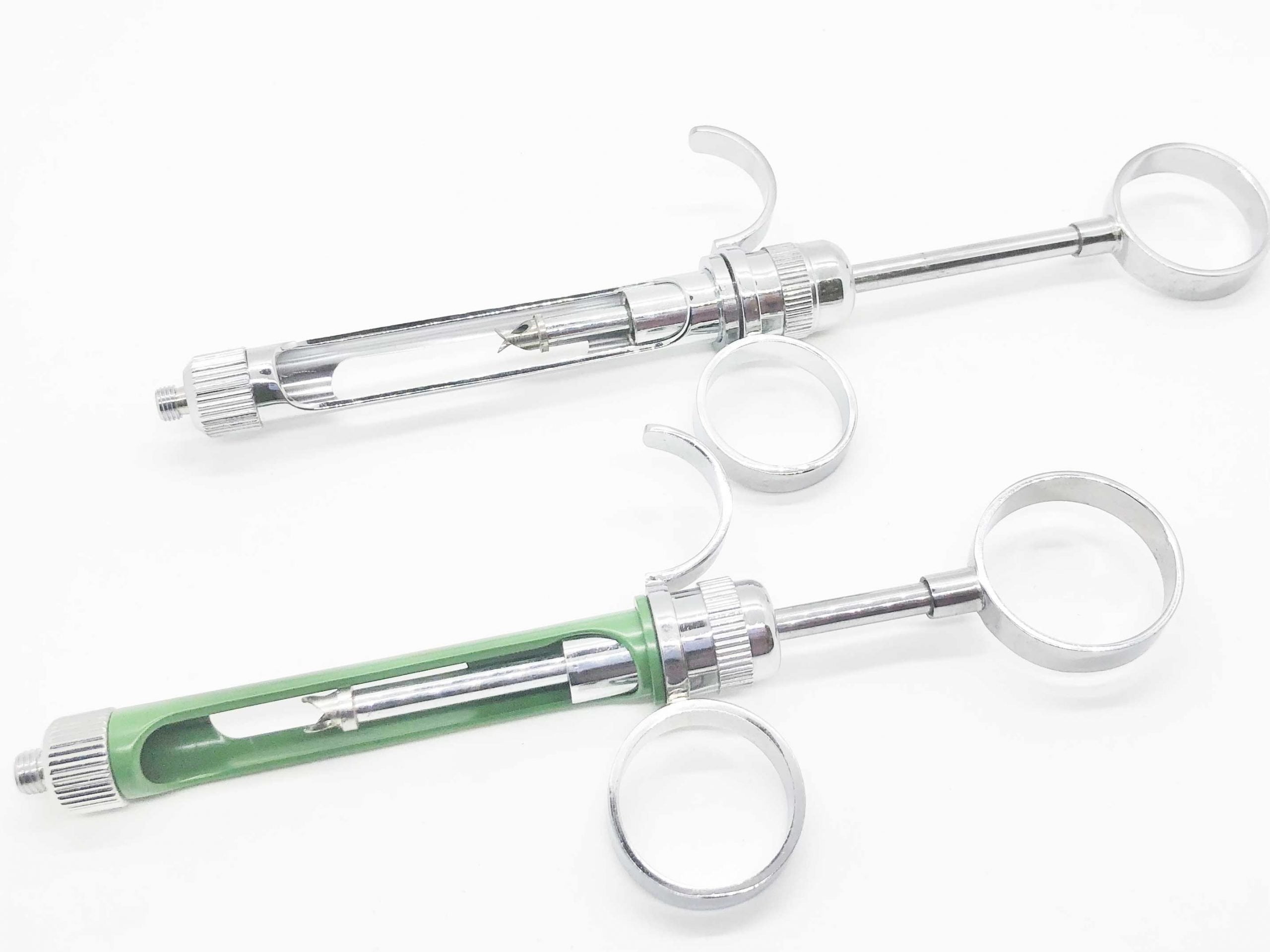 Aspirating Anesthetic Syringe 2.5 Ring Handle Cork Screw Plunger
