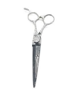 Barber Shears Damascus Steel 5.5" - Image 3