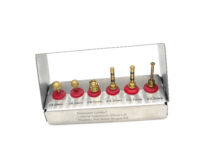 Dental Implant Diamond Lateral Approach Reamer Bur Kit Bone Shape Sinus Lift