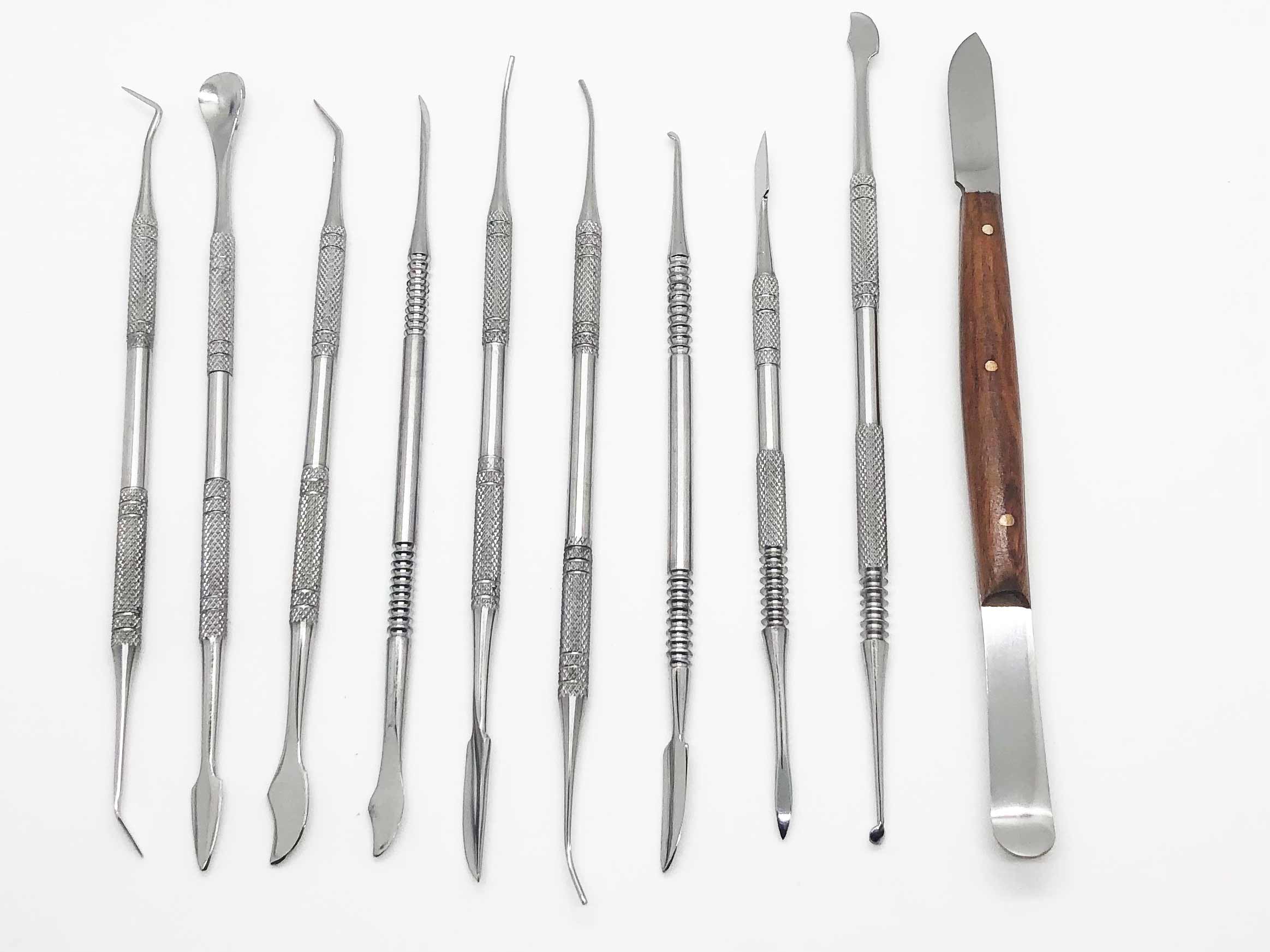 Dental Lab Equipment Wax Carving Tools Set surgical dentist sculpture Knife Instruments Tool Kit