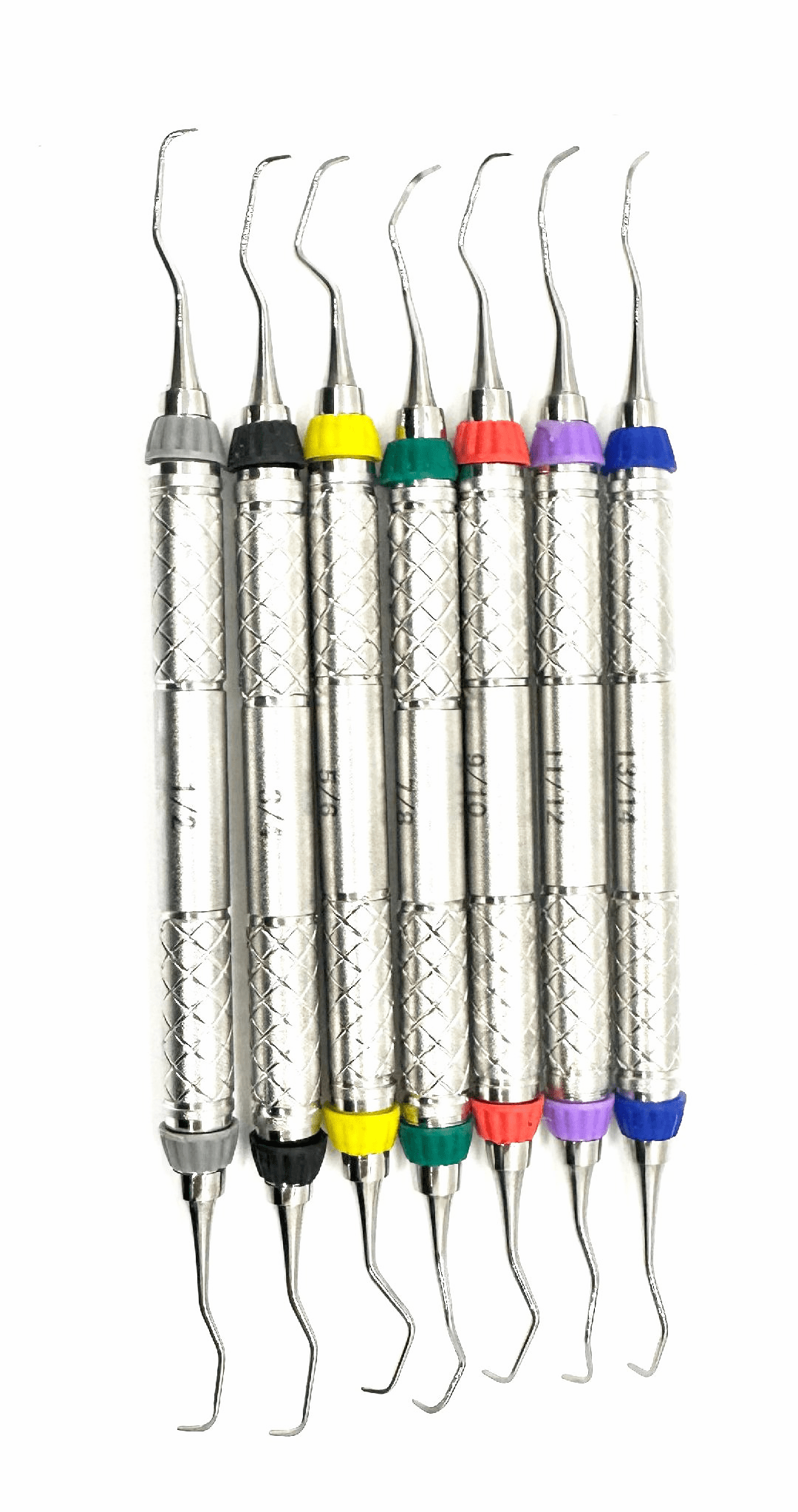 Gracey Set of 7 Hygiene Instruments w/Cassette