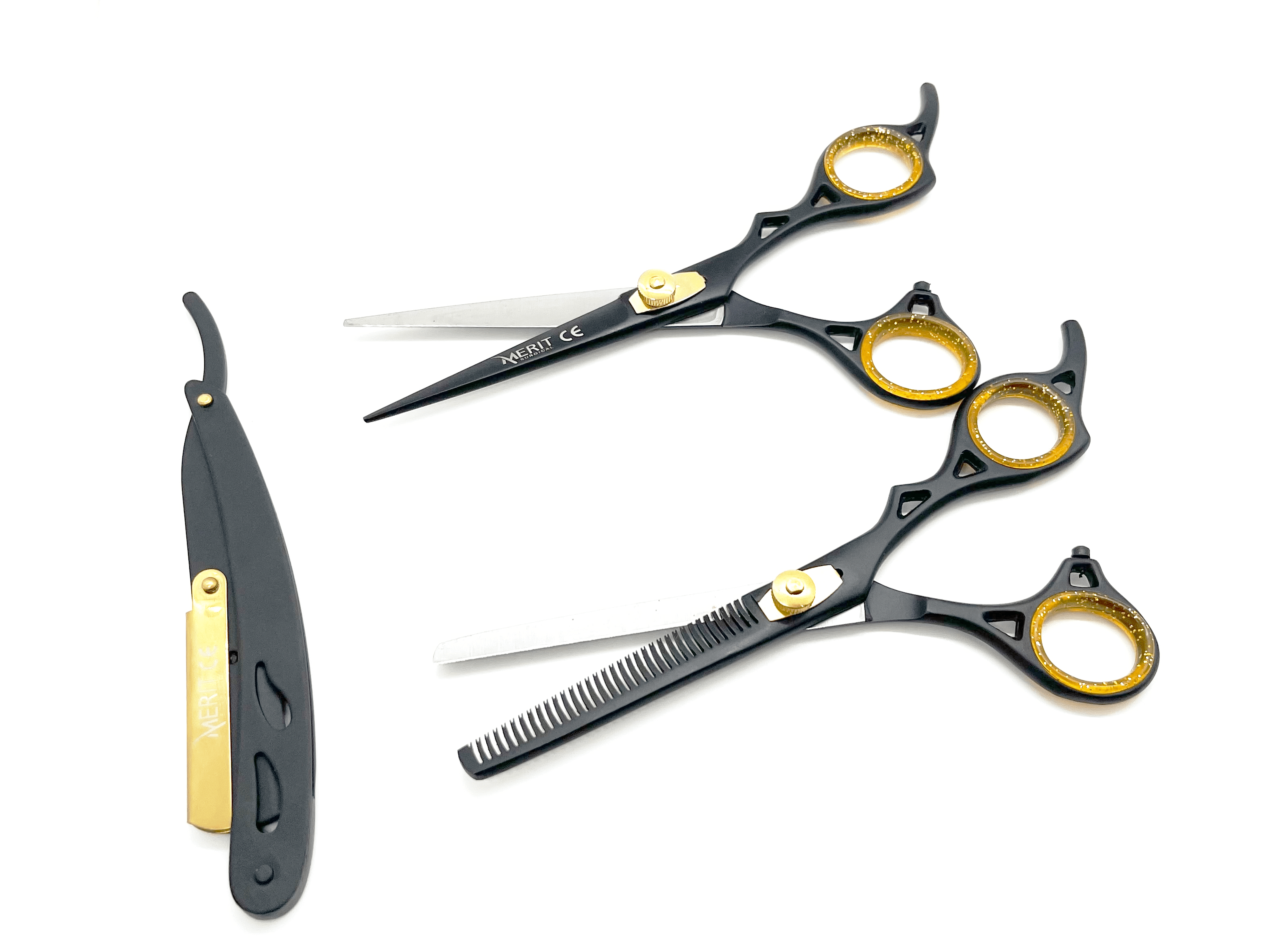 Hair Dressing Scissor Set Matte Black Finish