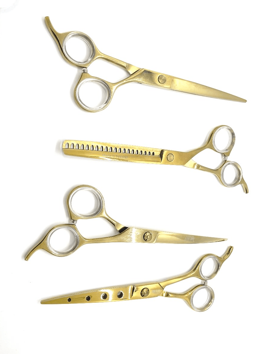 Pet Grooming Scissors Set of 4 (Gold) 7″