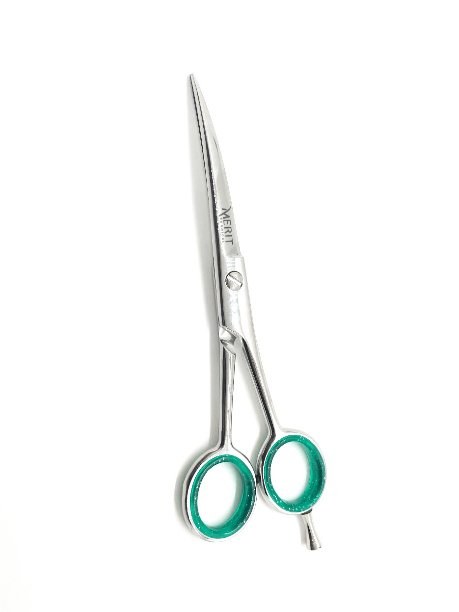 Pet Grooming Shears Curved 6"