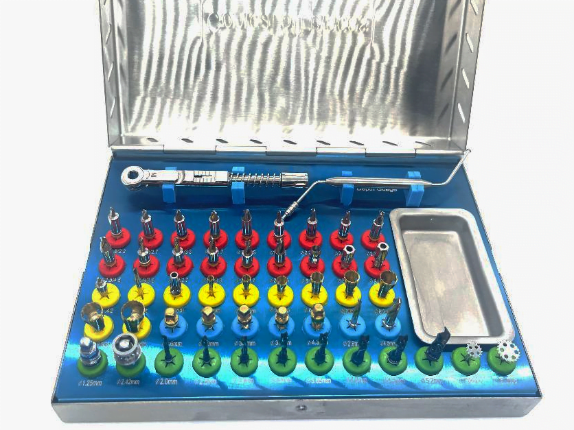 Universal Dental Implant Kit 50pcs (Torque Wrench and Depth Gauge)