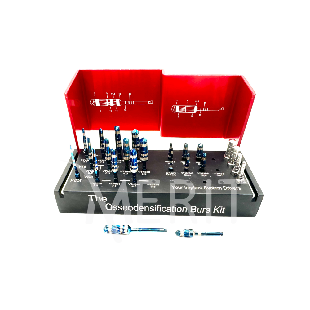 Implant Bur Set of 24 (Long drills(13) and Short drills (7))